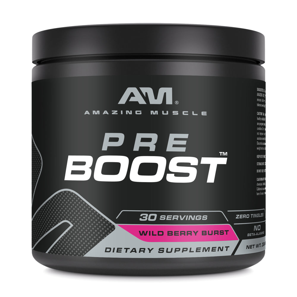 Amazing Muscle Pre Boost | Beta-Alanine Free | 30 Servings